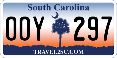 SC license plate OOY297