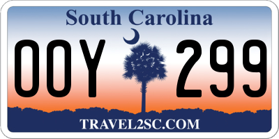 SC license plate OOY299
