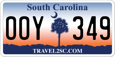 SC license plate OOY349