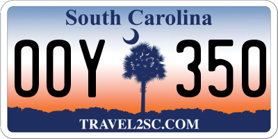 SC license plate OOY350