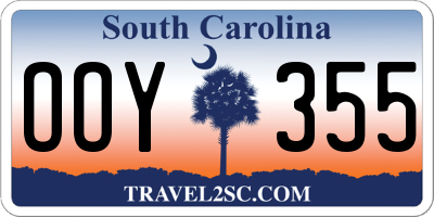 SC license plate OOY355