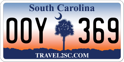 SC license plate OOY369