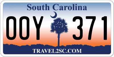 SC license plate OOY371