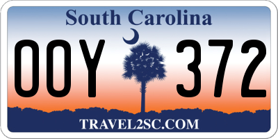 SC license plate OOY372