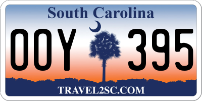 SC license plate OOY395