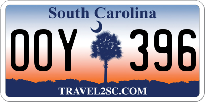 SC license plate OOY396
