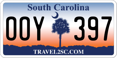 SC license plate OOY397