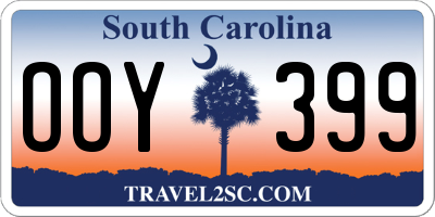 SC license plate OOY399