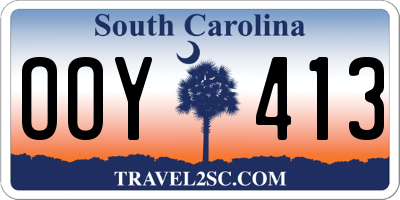 SC license plate OOY413