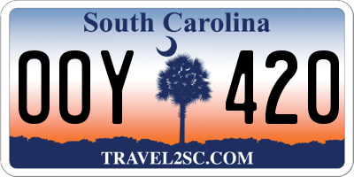 SC license plate OOY420
