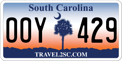 SC license plate OOY429