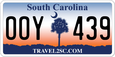 SC license plate OOY439
