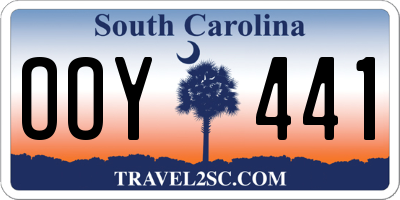 SC license plate OOY441