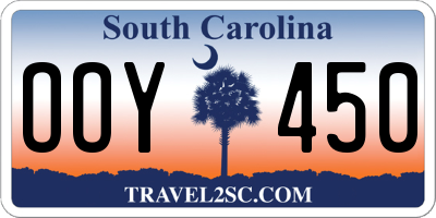 SC license plate OOY450
