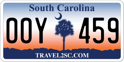 SC license plate OOY459