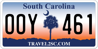 SC license plate OOY461