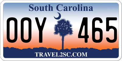 SC license plate OOY465
