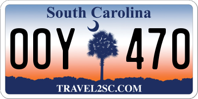 SC license plate OOY470