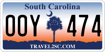 SC license plate OOY474