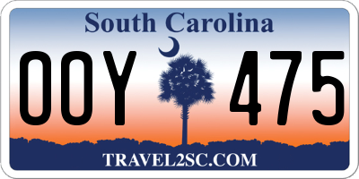 SC license plate OOY475