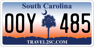 SC license plate OOY485