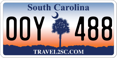 SC license plate OOY488