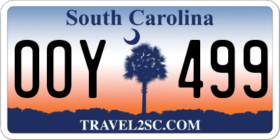 SC license plate OOY499