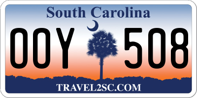 SC license plate OOY508