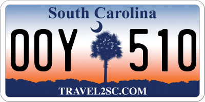 SC license plate OOY510