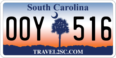 SC license plate OOY516