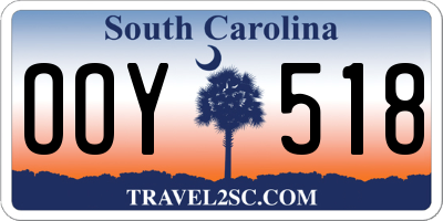 SC license plate OOY518