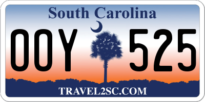 SC license plate OOY525