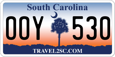 SC license plate OOY530