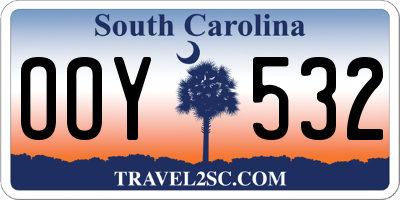 SC license plate OOY532