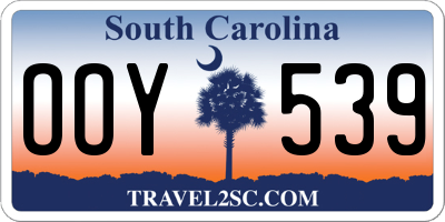 SC license plate OOY539
