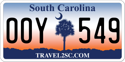 SC license plate OOY549