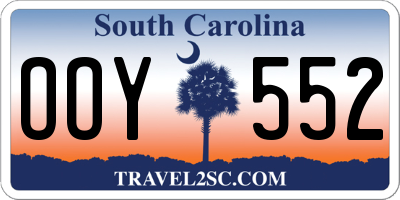 SC license plate OOY552