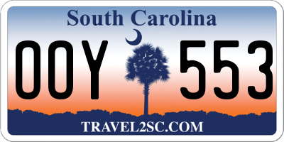 SC license plate OOY553