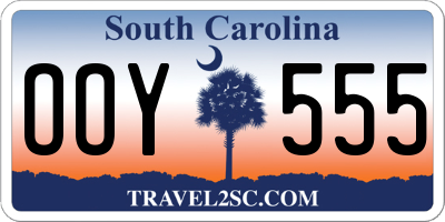 SC license plate OOY555