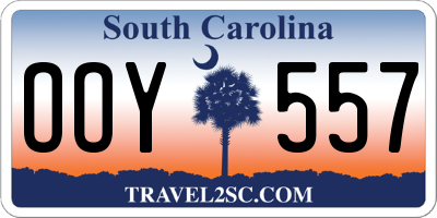 SC license plate OOY557