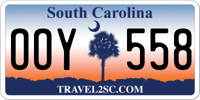SC license plate OOY558