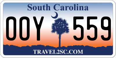 SC license plate OOY559