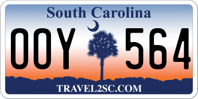 SC license plate OOY564