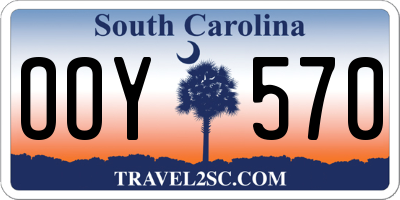 SC license plate OOY570