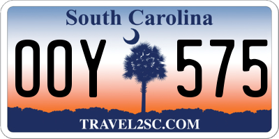 SC license plate OOY575