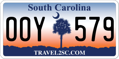 SC license plate OOY579