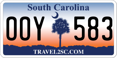 SC license plate OOY583