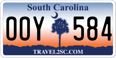SC license plate OOY584