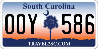 SC license plate OOY586