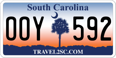SC license plate OOY592